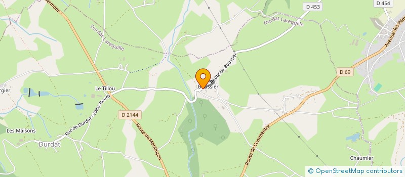 localisation de l'entreprise MONSIEUR BASTIEN CELLIER  DURDAT-LAREQUILLE