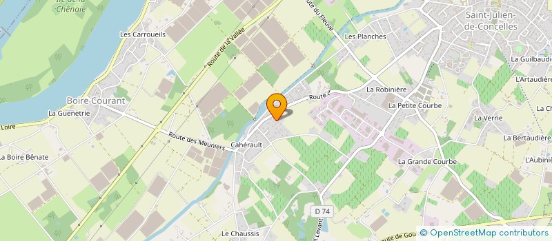 localisation de l'entreprise MONSIEUR BASTIEN CHAMOREAU  SAINT-JULIEN-DE-CONCELLES