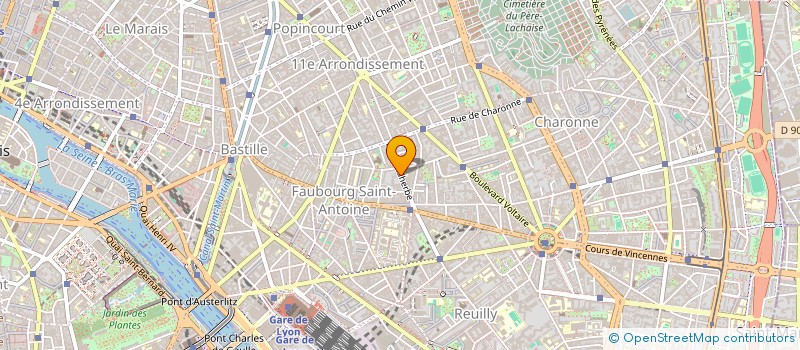 localisation de l'entreprise MONSIEUR BASTIEN CHASTAGNER  PARIS