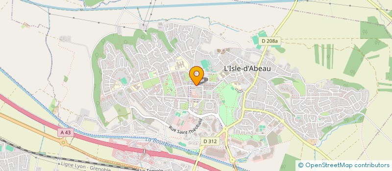 localisation de l'entreprise MONSIEUR BASTIEN CHICARD  L'ISLE-D'ABEAU