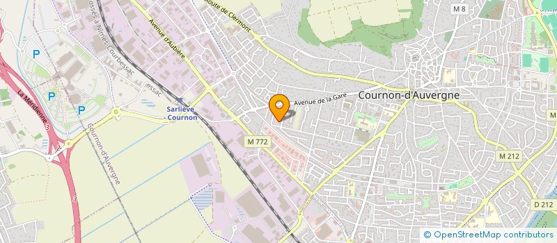 localisation de l'entreprise MONSIEUR BASTIEN CHOTEAU  COURNON D AUVERGNE