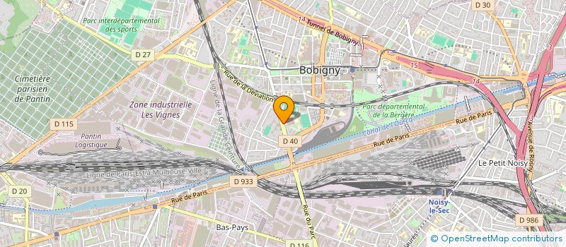 localisation de l'entreprise MONSIEUR BASTIEN CICERONE  BOBIGNY