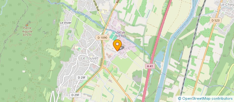 localisation de l'entreprise MONSIEUR BASTIEN COGNET à LE TOUVET