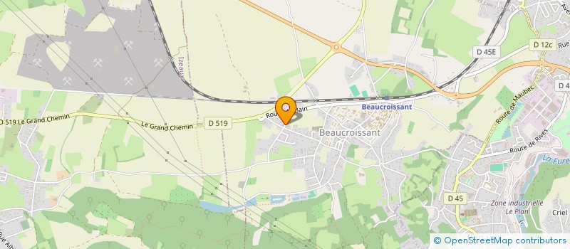 localisation de l'entreprise MONSIEUR BASTIEN COMBE  BEAUCROISSANT