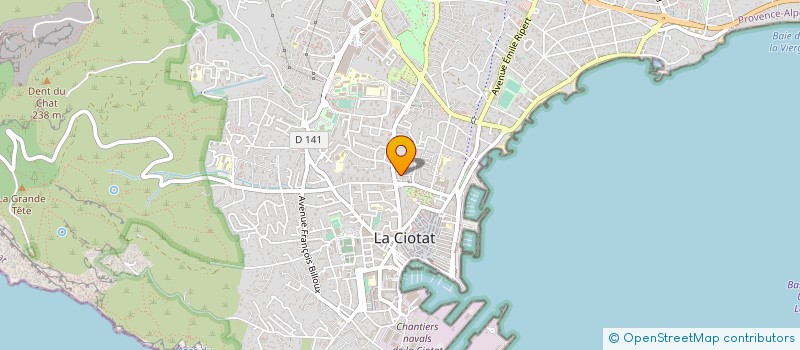 localisation de l'entreprise MONSIEUR BASTIEN CONTRERAS  LA CIOTAT