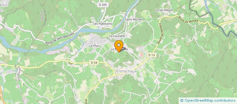 localisation de l'entreprise MONSIEUR BASTIEN COUSTON  ENTRECHAUX