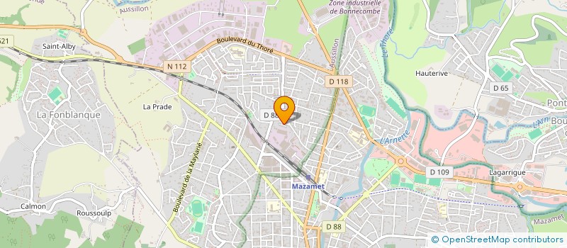 localisation de l'entreprise MONSIEUR BASTIEN CROS  AIGUEFONDE