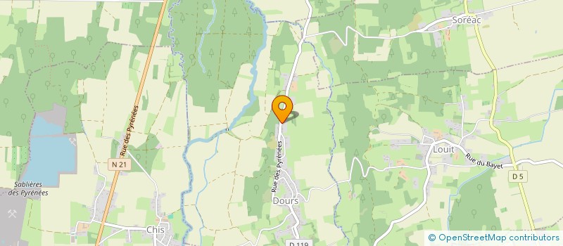 localisation de l'entreprise MONSIEUR BASTIEN DACO  BAGNERES-DE-BIGORRE