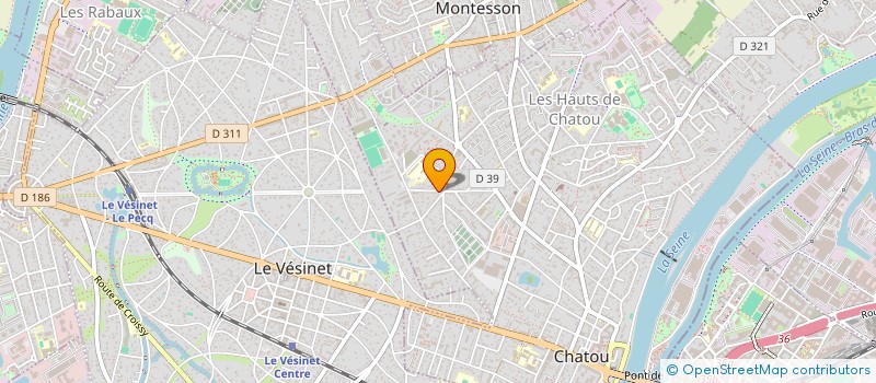 localisation de l'entreprise MONSIEUR BASTIEN DANGIN  CHATOU