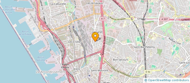 localisation de l'entreprise MONSIEUR BASTIEN DANI-LERUSSI  MARSEILLE