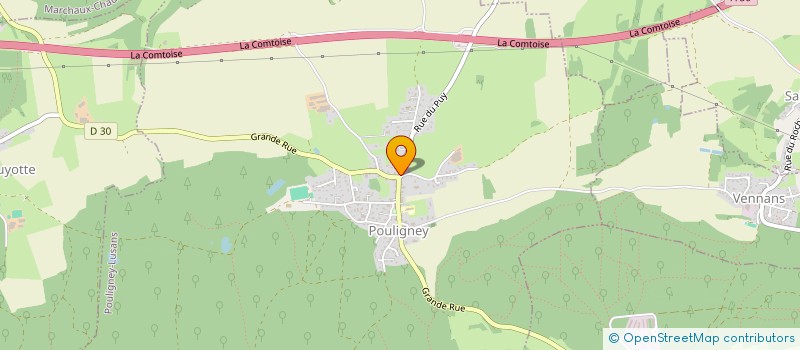 localisation de l'entreprise MONSIEUR BASTIEN DANIEL  POULIGNEY-LUSANS