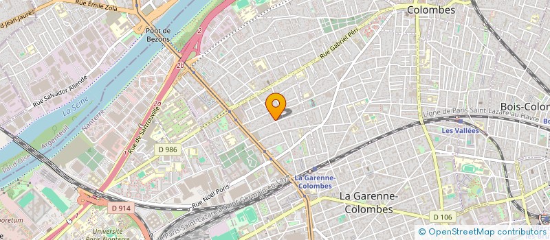 localisation de l'entreprise MONSIEUR BASTIEN DANJOU à COLOMBES