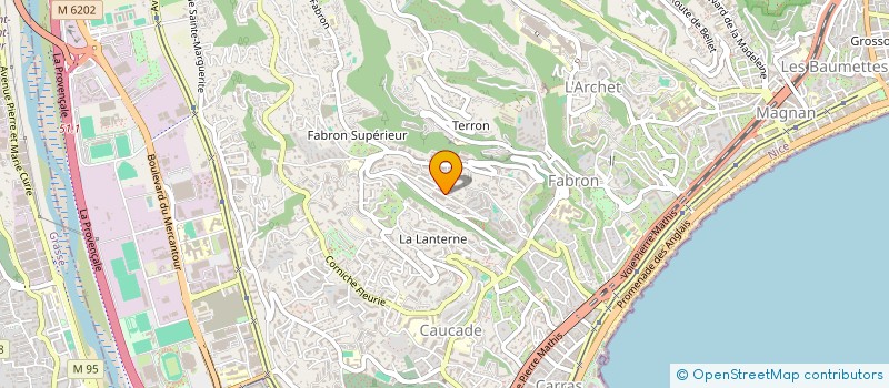 localisation de l'entreprise MONSIEUR BASTIEN DANYACH  NICE