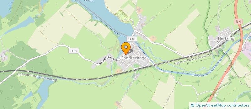 localisation de l'entreprise MONSIEUR BASTIEN DAOUD  GONDREXANGE