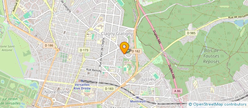 localisation de l'entreprise MONSIEUR BASTIEN DARCEL à VERSAILLES