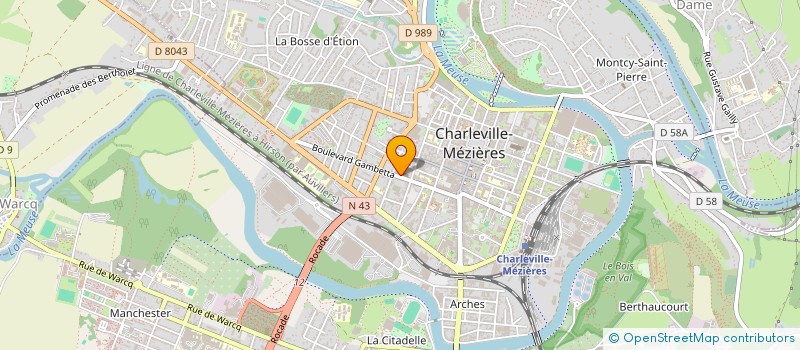 localisation de l'entreprise MONSIEUR BASTIEN DARCHEZ à CHARLEVILLE-MEZIERES