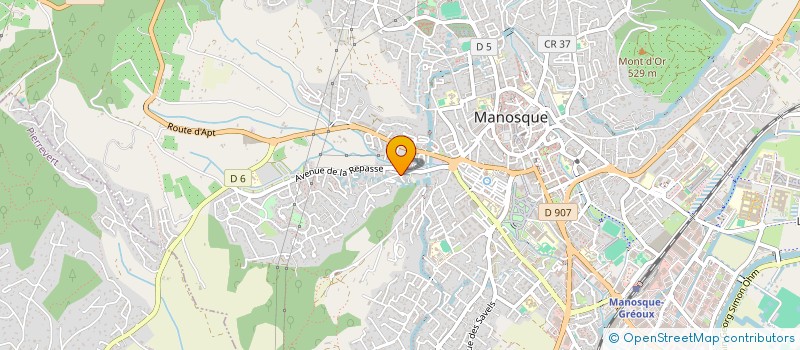 localisation de l'entreprise MONSIEUR BASTIEN DEGORTES à MANOSQUE