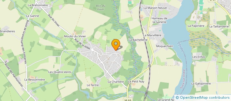 localisation de l'entreprise MONSIEUR BASTIEN DEJARDIN  LA CHAPELLE-SUR-ERDRE