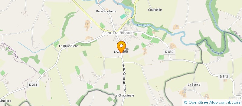 localisation de l'entreprise MONSIEUR BASTIEN DELANGLE à SAINT-FRAIMBAULT