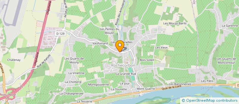 localisation de l'entreprise MONSIEUR BASTIEN DELAVAL à ROCHECORBON