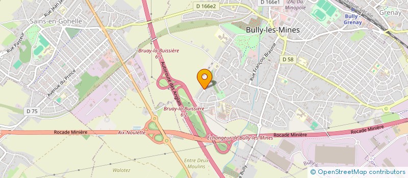 localisation de l'entreprise MONSIEUR BASTIEN DELFORGE  BULLY-LES-MINES