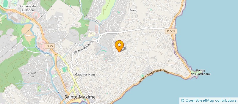 localisation de l'entreprise MONSIEUR BASTIEN DELPLANQUE à SAINTE-MAXIME