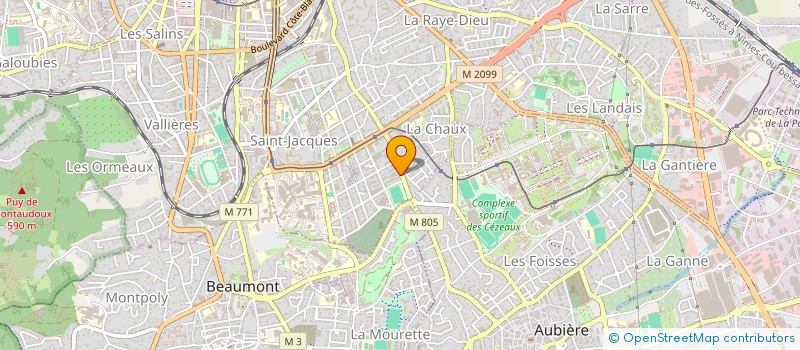 localisation de l'entreprise MONSIEUR BASTIEN DENYS  CLERMONT-FERRAND