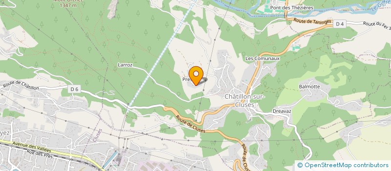 localisation de l'entreprise MONSIEUR BASTIEN DESCHAMPS  CHATILLON-SUR-CLUSES