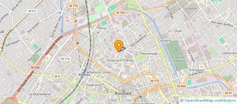 localisation de l'entreprise MONSIEUR BASTIEN DIJOUX  ROUBAIX