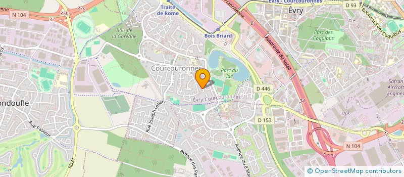 localisation de l'entreprise MONSIEUR BASTIEN DOGNIAUX-DINO  EVRY-COURCOURONNES