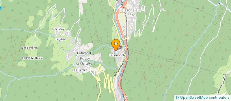 localisation de l'entreprise MONSIEUR BASTIEN DUBOIS  LA LECHERE