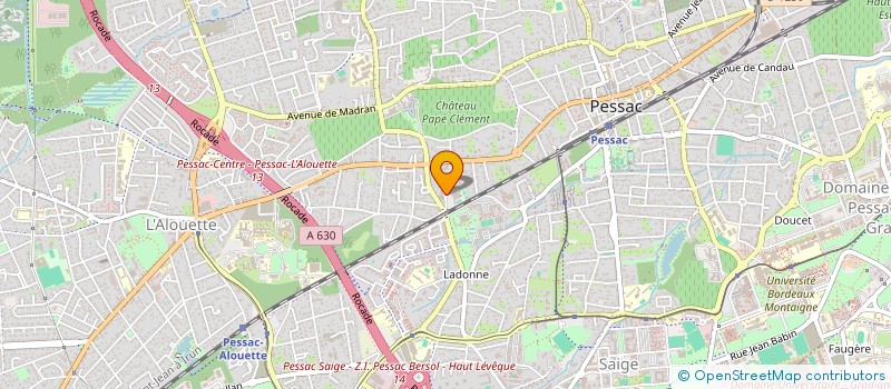 localisation de l'entreprise MONSIEUR BASTIEN DUFAU  PESSAC