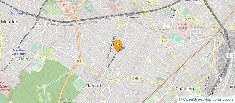 localisation de l'entreprise MONSIEUR BASTIEN DUFLOT à CLAMART
