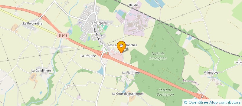 localisation de l'entreprise MONSIEUR BASTIEN DURET  FOUGERE