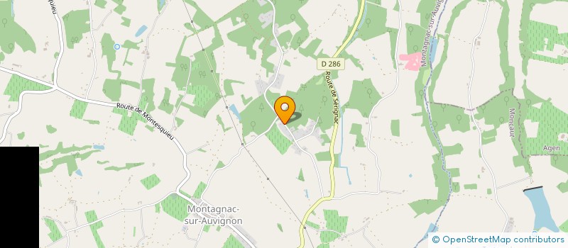 localisation de l'entreprise MONSIEUR BASTIEN DUTEIL  MONTAGNAC-SUR-AUVIGNON