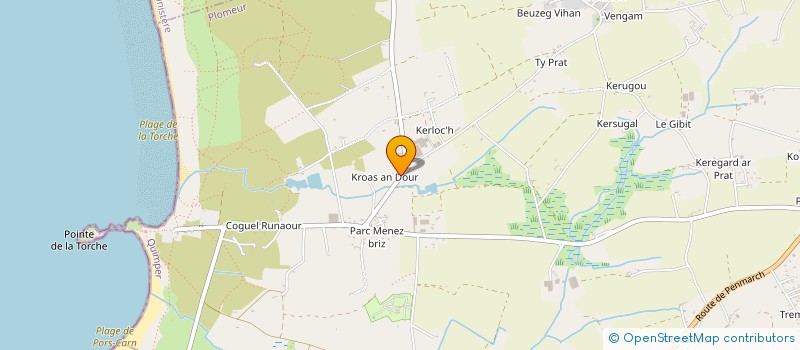 localisation de l'entreprise MONSIEUR BASTIEN DUVAL  PLOZEVET