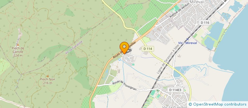 localisation de l'entreprise MONSIEUR BASTIEN FABRE  VIC-LA-GARDIOLE