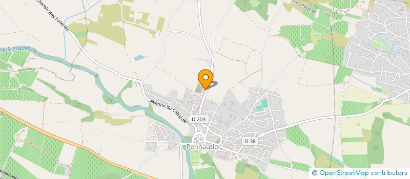 localisation de l'entreprise MONSIEUR BASTIEN FABRIES  PENNAUTIER