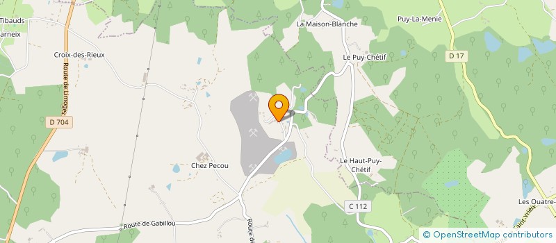 localisation de l'entreprise MONSIEUR BASTIEN FAROUT  SAINT-YRIEIX-LA-PERCHE