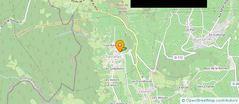 localisation de l'entreprise MONSIEUR BASTIEN FERREIRA  CHASSELAS