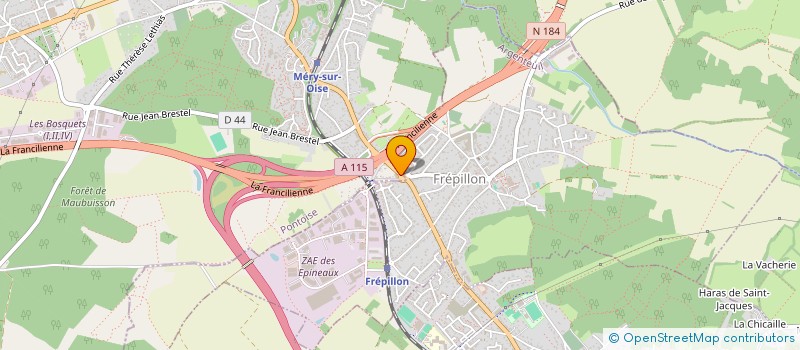 localisation de l'entreprise MONSIEUR BASTIEN FLOURY  MERY-SUR-OISE