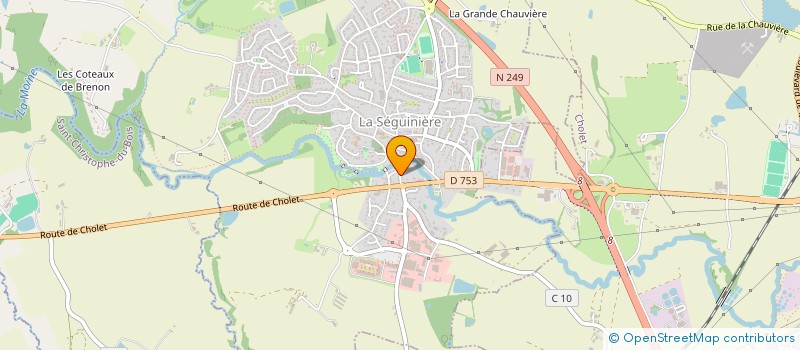 localisation de l'entreprise MONSIEUR BASTIEN FONTENEAU  LA SEGUINIERE