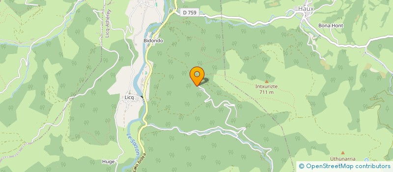 localisation de l'entreprise MONSIEUR BASTIEN GARAT  BARCUS