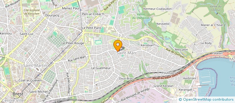 localisation de l'entreprise MONSIEUR BASTIEN GERY  GUIPAVAS