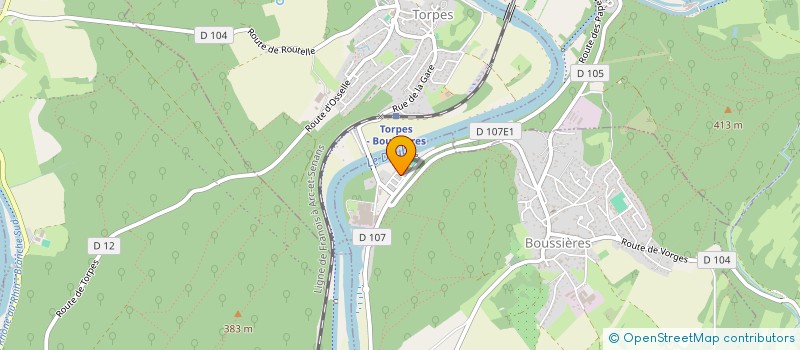 localisation de l'entreprise MONSIEUR BASTIEN GILLES  BOUSSIERES