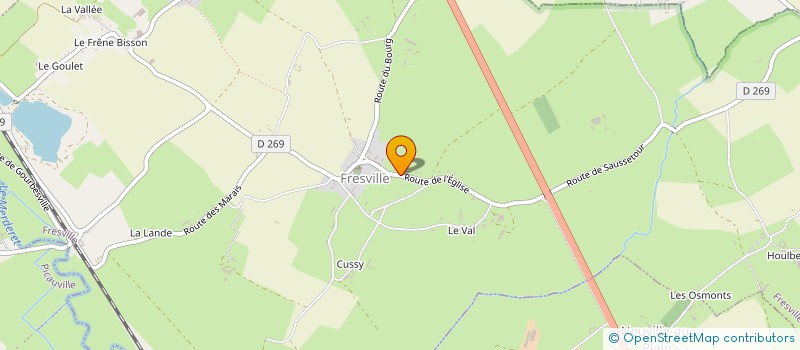 localisation de l'entreprise MONSIEUR BASTIEN GIOT  FRESVILLE