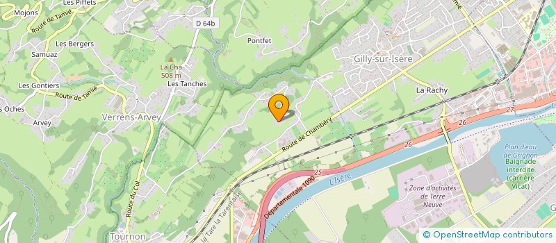 localisation de l'entreprise MONSIEUR BASTIEN GIRARD  GILLY-SUR-ISERE