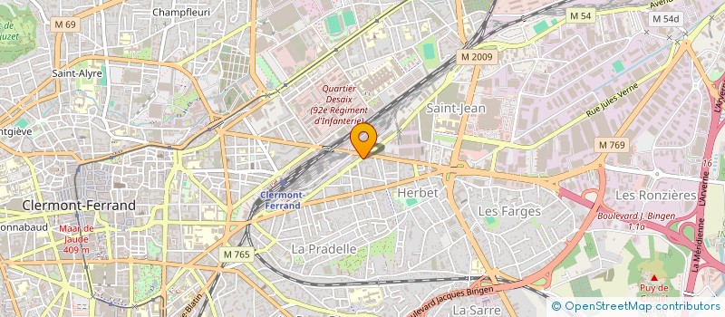 localisation de l'entreprise MONSIEUR BASTIEN GIRAUDET  LA BOURBOULE