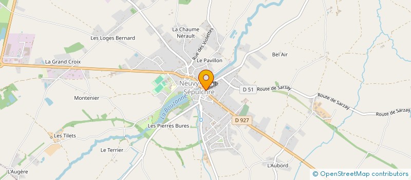 localisation de l'entreprise MONSIEUR BASTIEN GONNIN  NEUVY-SAINT-SEPULCHRE