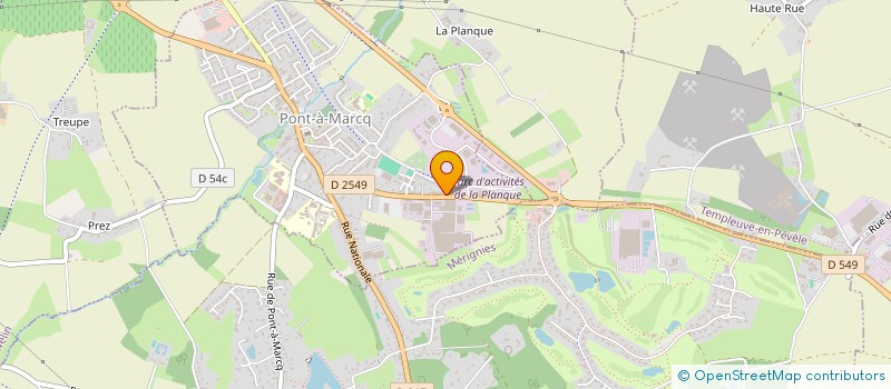 localisation de l'entreprise MONSIEUR BASTIEN GOOSSENS  PONT-A-MARCQ